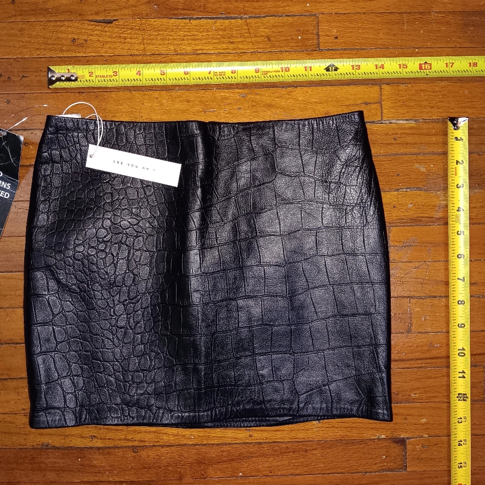 Are you I am leather skirt